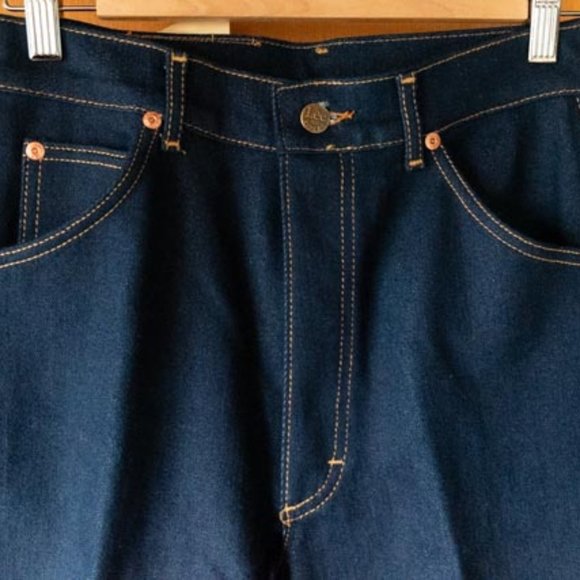 Ms.Lee Made in USA Raw Denim Straight Leg Riders Jeans womens 12 (28/35) - Picture 5 of 10